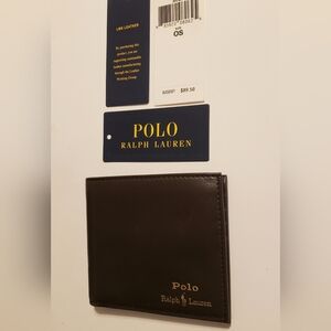 🆕️ Polo by Ralph Lauren Dark Brown Leather Wallet